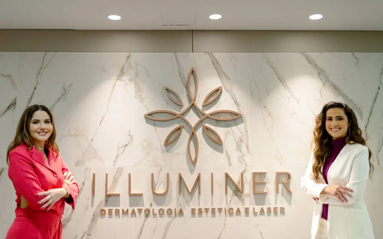 Recepção da Illuminer Dermatologia com as Dras. Thiara Lenzi e Fernanda Nóbrega